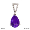 Pendant PF52-AF with real Amethyst