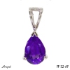 Pendentif PF52-AF en Améthyste véritable