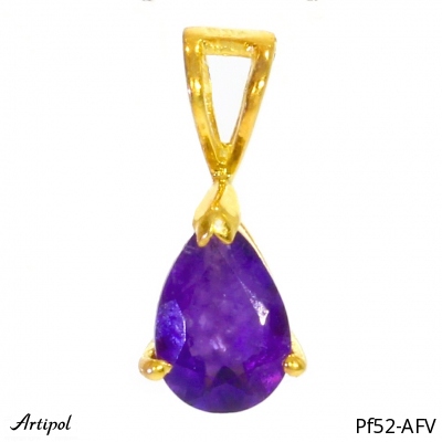 Pendant PF52-AFV with real Amethyst gold plated