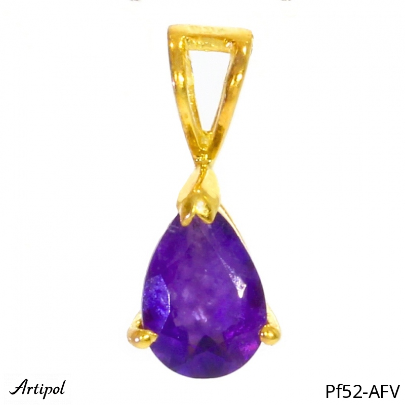 Pendentif PF52-AFV en Améthyste véritable