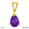 Pendant PF52-AFV with real Amethyst