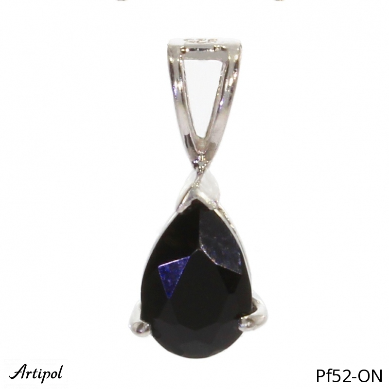 Pendentif PF52-ON en Onyx noir véritable