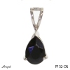 Pendant PF52-ON with real Black Onyx