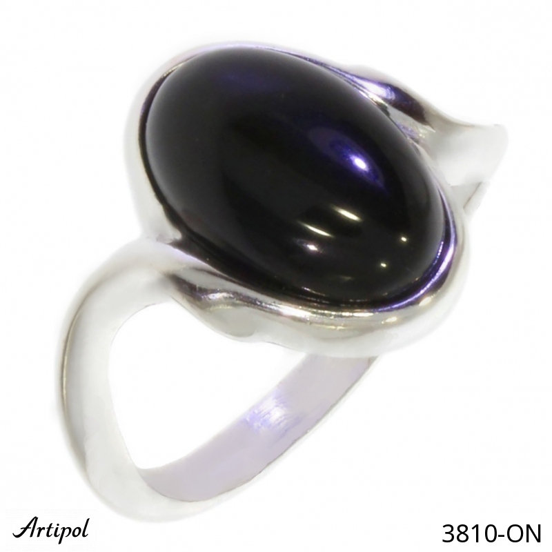 Ring 3810-ON mit echter Schwarzem Onyx