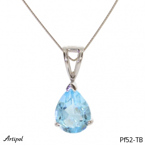 Anhänger PF52-TB mit echter Blauem Topas