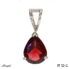 Pendant PF52-G with real Garnet