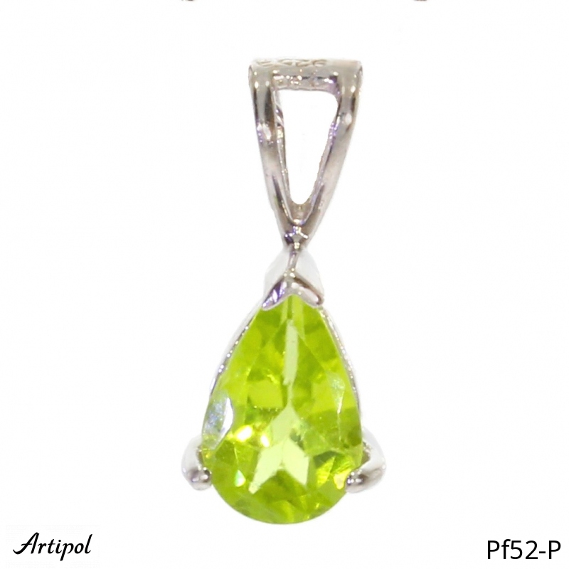 Pendant PF52-P with real Peridot