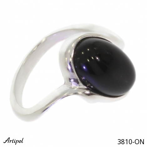 Ring 3810-ON mit echter Schwarzem Onyx