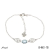 Bracelet B4801-TB with real Blue topaz