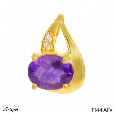 Pendant PF44-AFV with real Amethyst gold plated