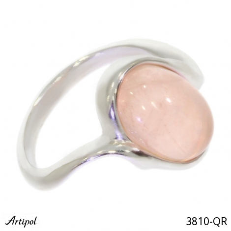 Bague 3810-QR en Quartz rose véritable