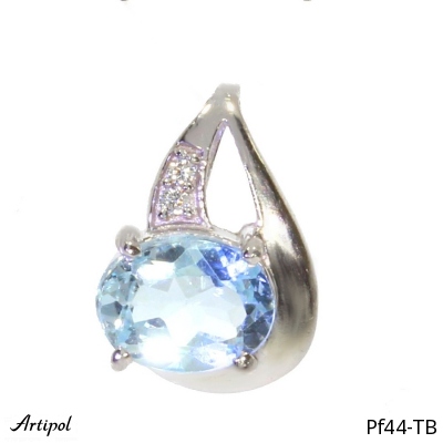 Pendant PF44-TB with real Blue topaz