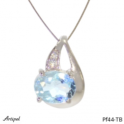 Pendant PF44-TB with real Blue topaz