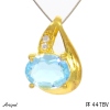 Pendant PF44-TBV with real Blue topaz