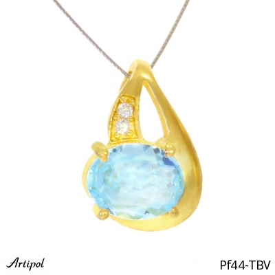 Pendant PF44-TBV with real Blue topaz