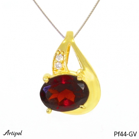 Pendant PF44-GV with real Garnet