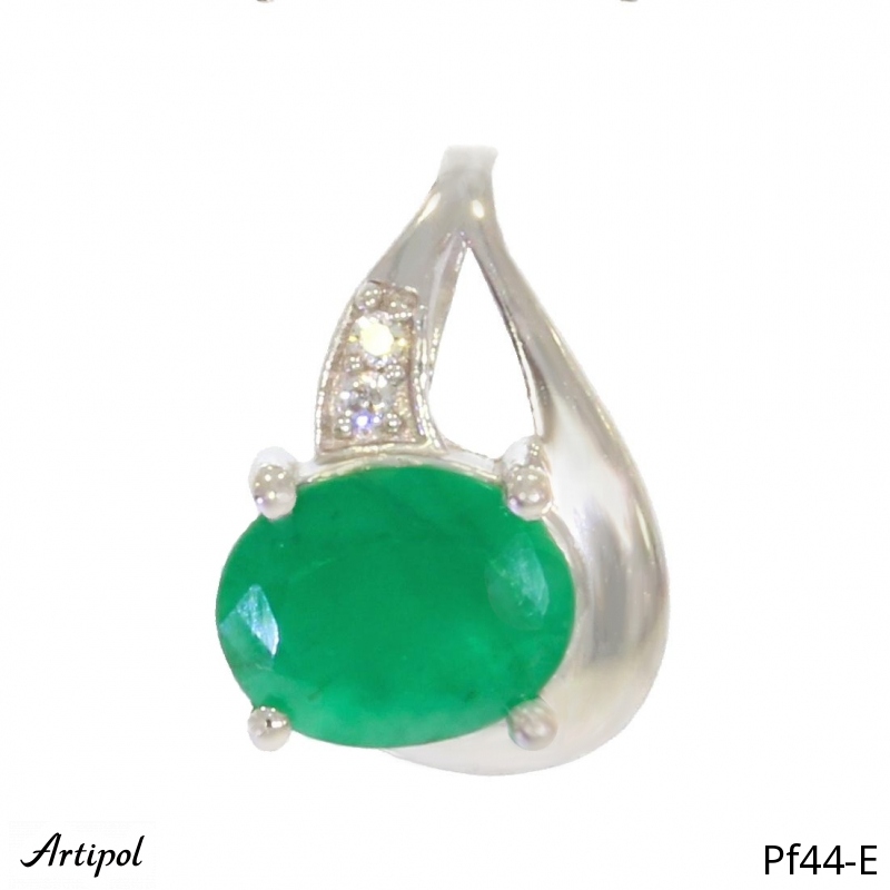 Pendant PF44-E with real Emerald