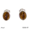 Boucles d'oreilles E2202-OT en Oeil de tigre véritable