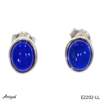 Earrings E2202-LL with real Lapis lazuli