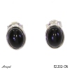 Earrings E2202-ON with real Black Onyx