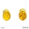 Earrings E2202-BV with real Amber