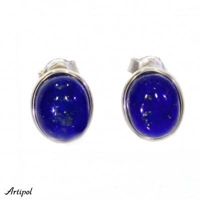Earrings E2611-LL with real Lapis lazuli