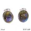 Earrings E2611-LAB with real Labradorite