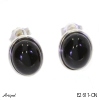 Earrings E2611-ON with real Black Onyx