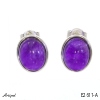 Earrings E2611-A with real Amethyst