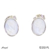 Earrings E2202-PL with real Rainbow Moonstone