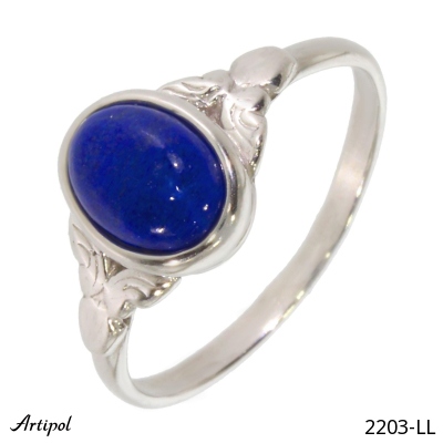 Ring 2203-LL with real Lapis lazuli