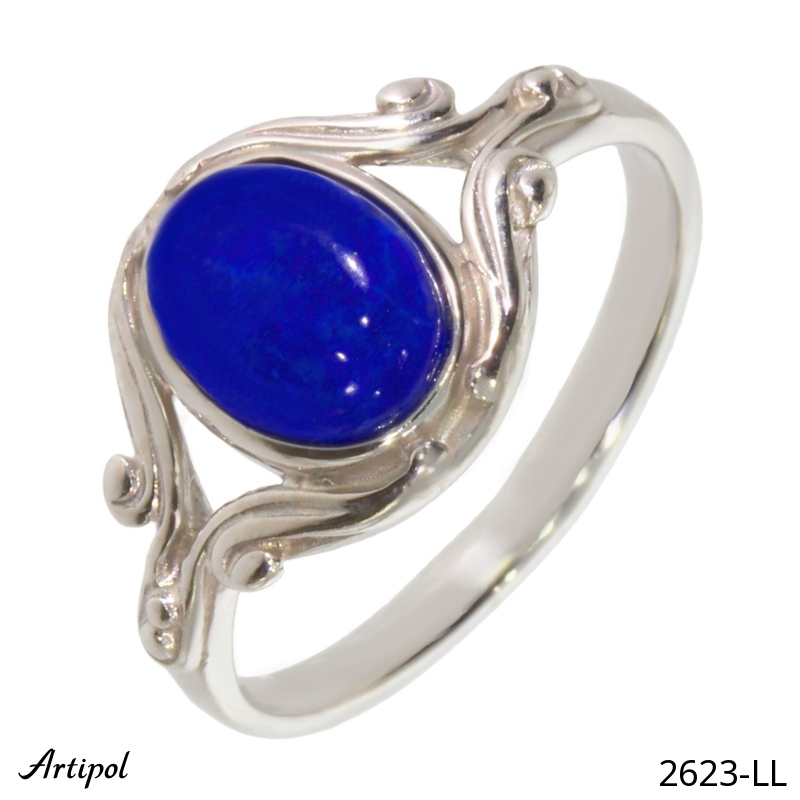 Ring 2623-LL with real Lapis lazuli