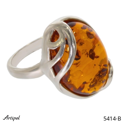 Ring 5414-B with real Amber