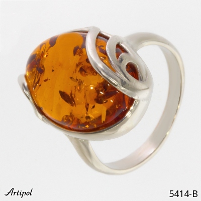 Ring 5414-B with real Amber