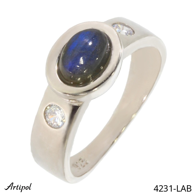 Ring 4231-LAB with real Labradorite