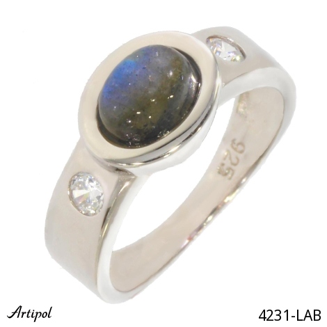 Bague 4231-LAB en Labradorite véritable