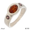 Ring 4231-B with real Amber
