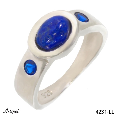 Ring 4231-LL with real Lapis lazuli