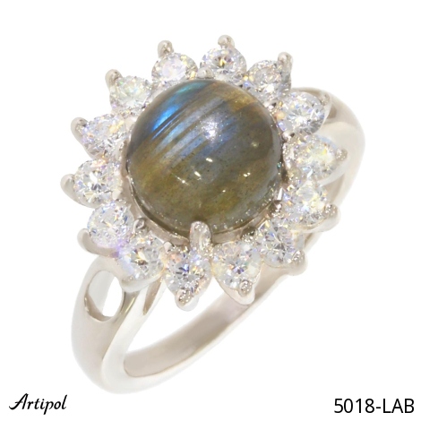 Bague 5018-LAB en Labradorite véritable