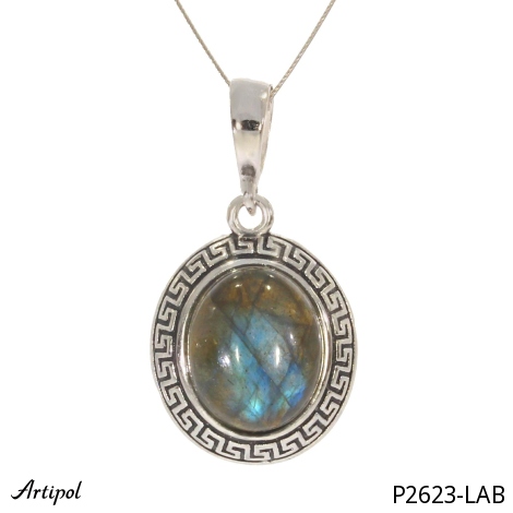 Pendentif P2623-LAB en Labradorite véritable