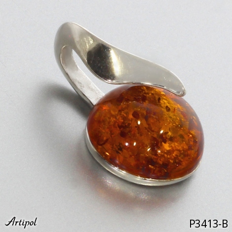Anhänger P3413-B mit echter Bernstein