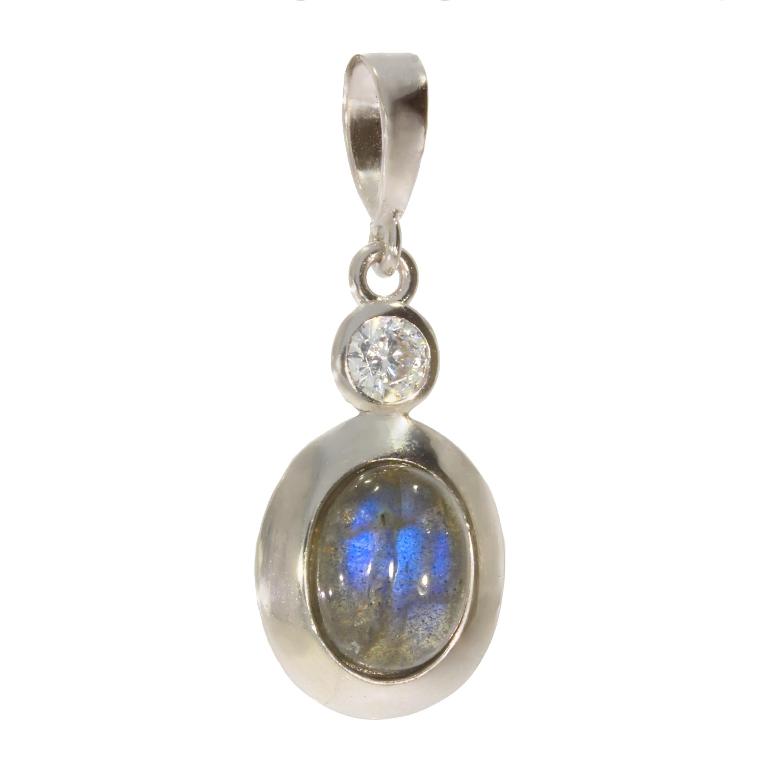 Boucles D'oreilles Labradorite Argent 925 - Unique Gems 5.2 Ct