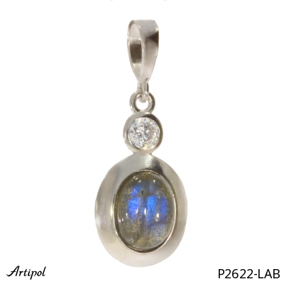Pendant P2622-LAB with real Labradorite