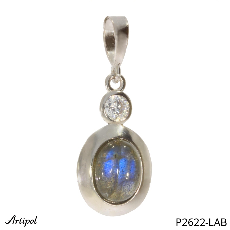 Pendant P2622-LAB with real Labradorite