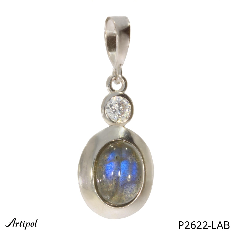 Pendentif P2622-LAB en Labradorite véritable