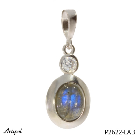 Pendentif P2622-LAB en Labradorite véritable