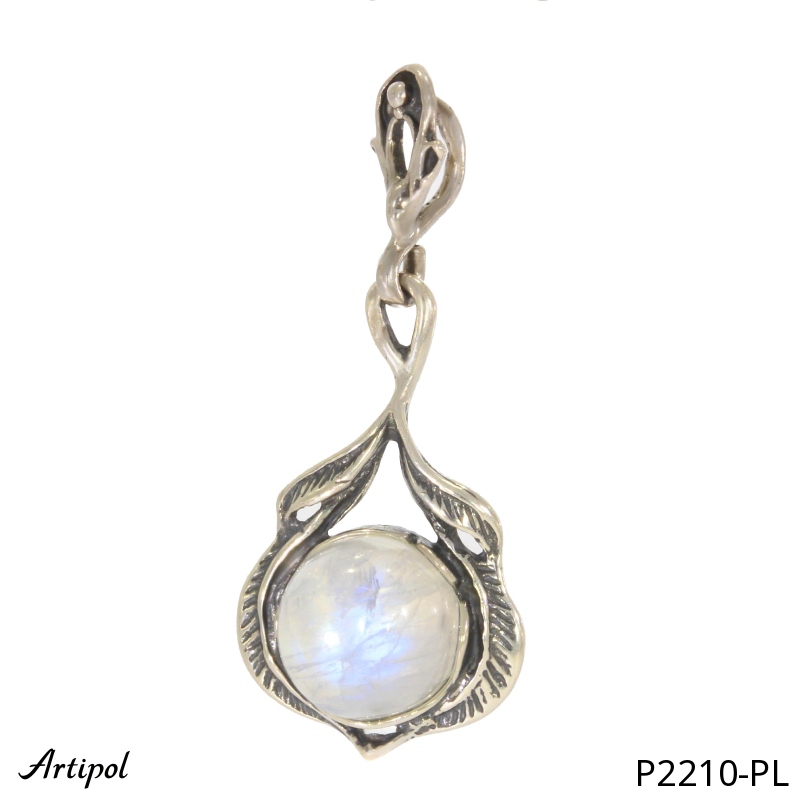 Pendant P2210-PL with real Moonstone