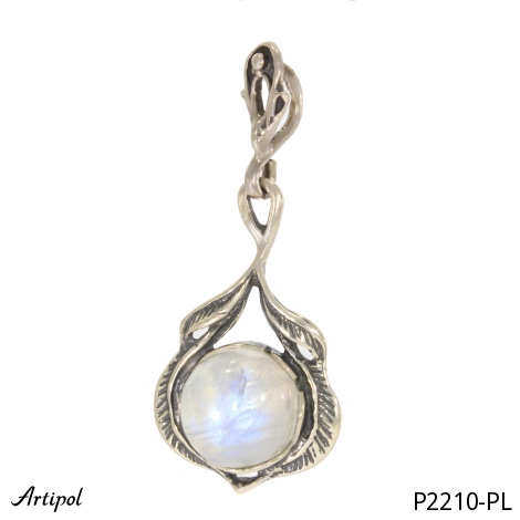 Pendant P2210-PL with real Moonstone