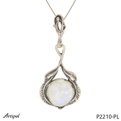 Pendant P2210-PL with real Moonstone
