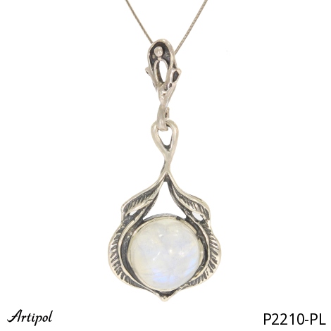 Pendant P2210-PL with real Moonstone